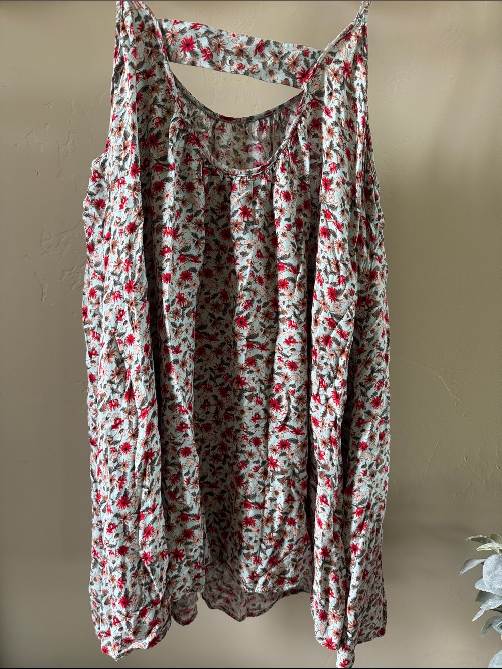NATURAL LIFE Dress with Red Floral Print